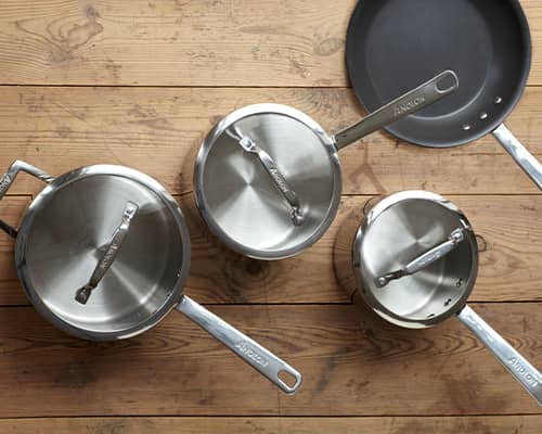Authority Multi-Ply Clad Stainless Steel Cookware from Anolon UK. Designed to elevate your cooking experience.